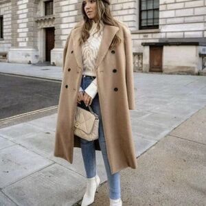 ZARA Faux Fur Long Coat